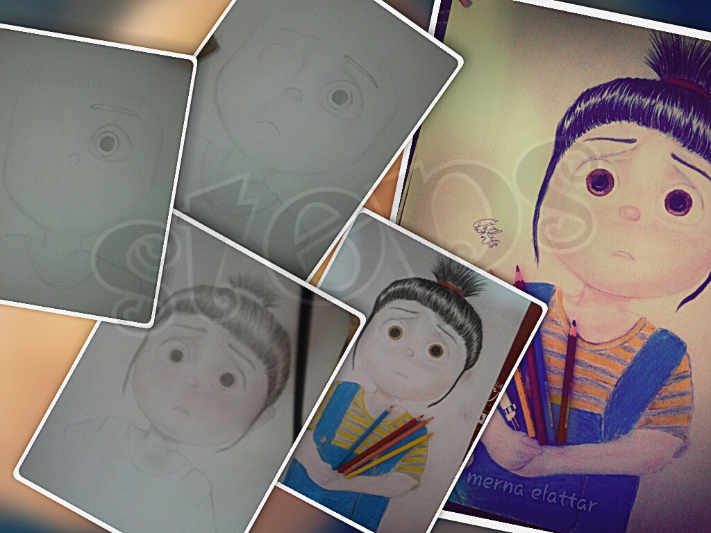 Agnes On Despicable Me From My Drawing