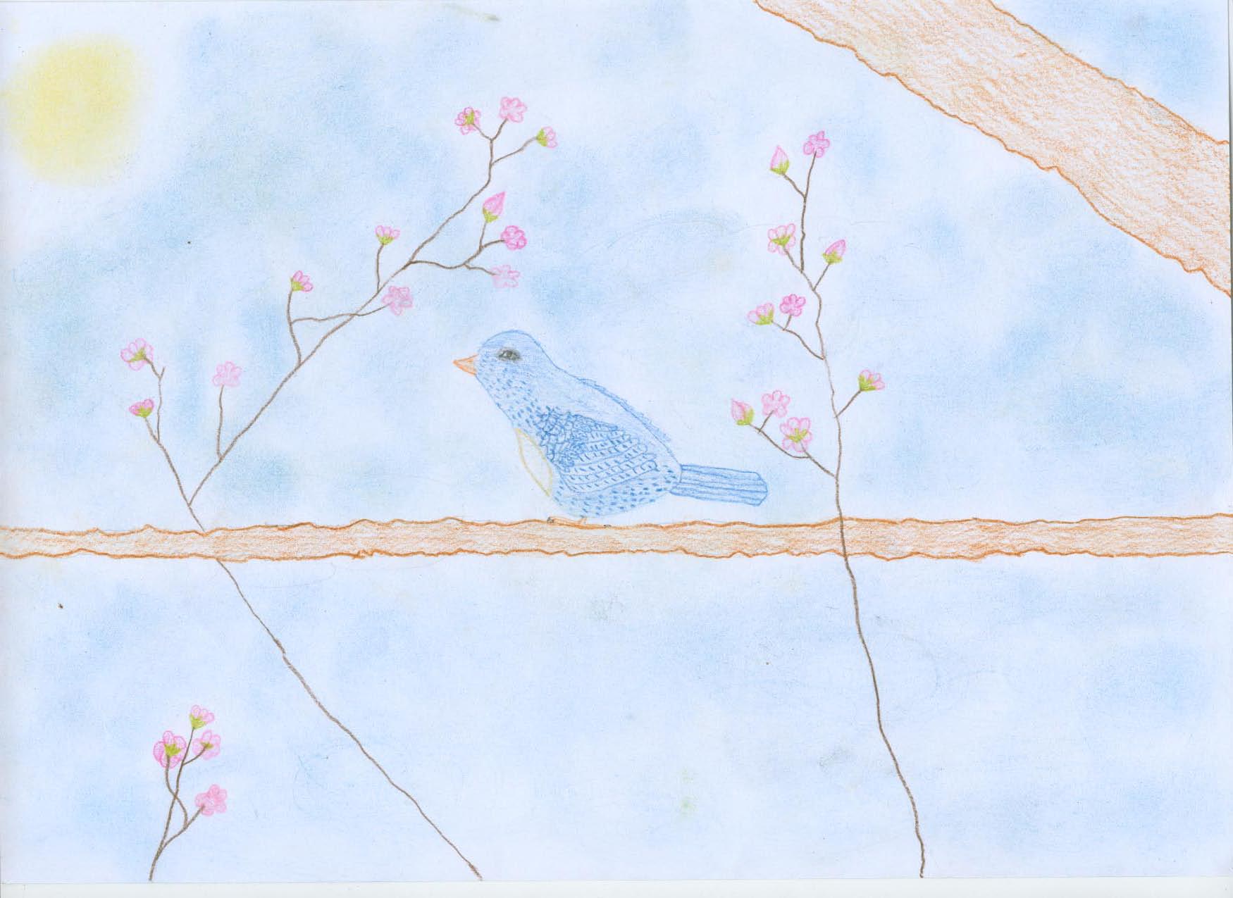 Birds In Blossoms