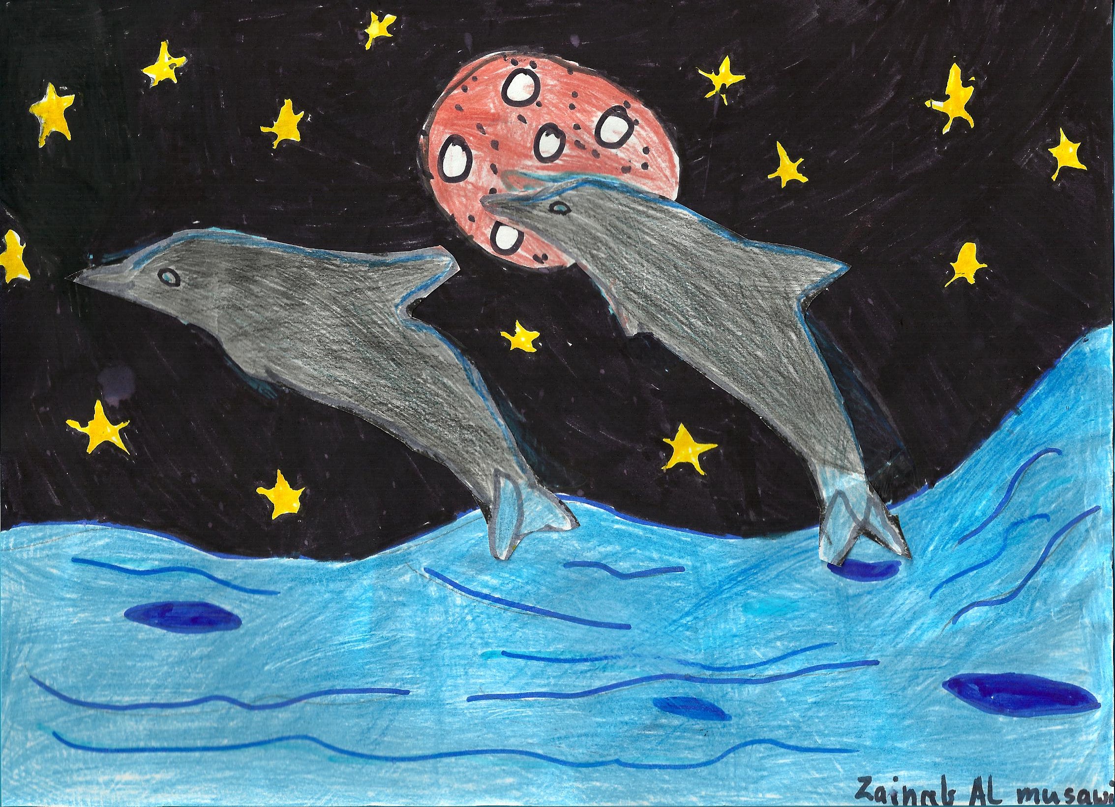 Moonlight Dolphins