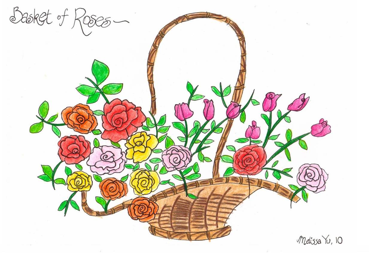 Basket Of Roses
