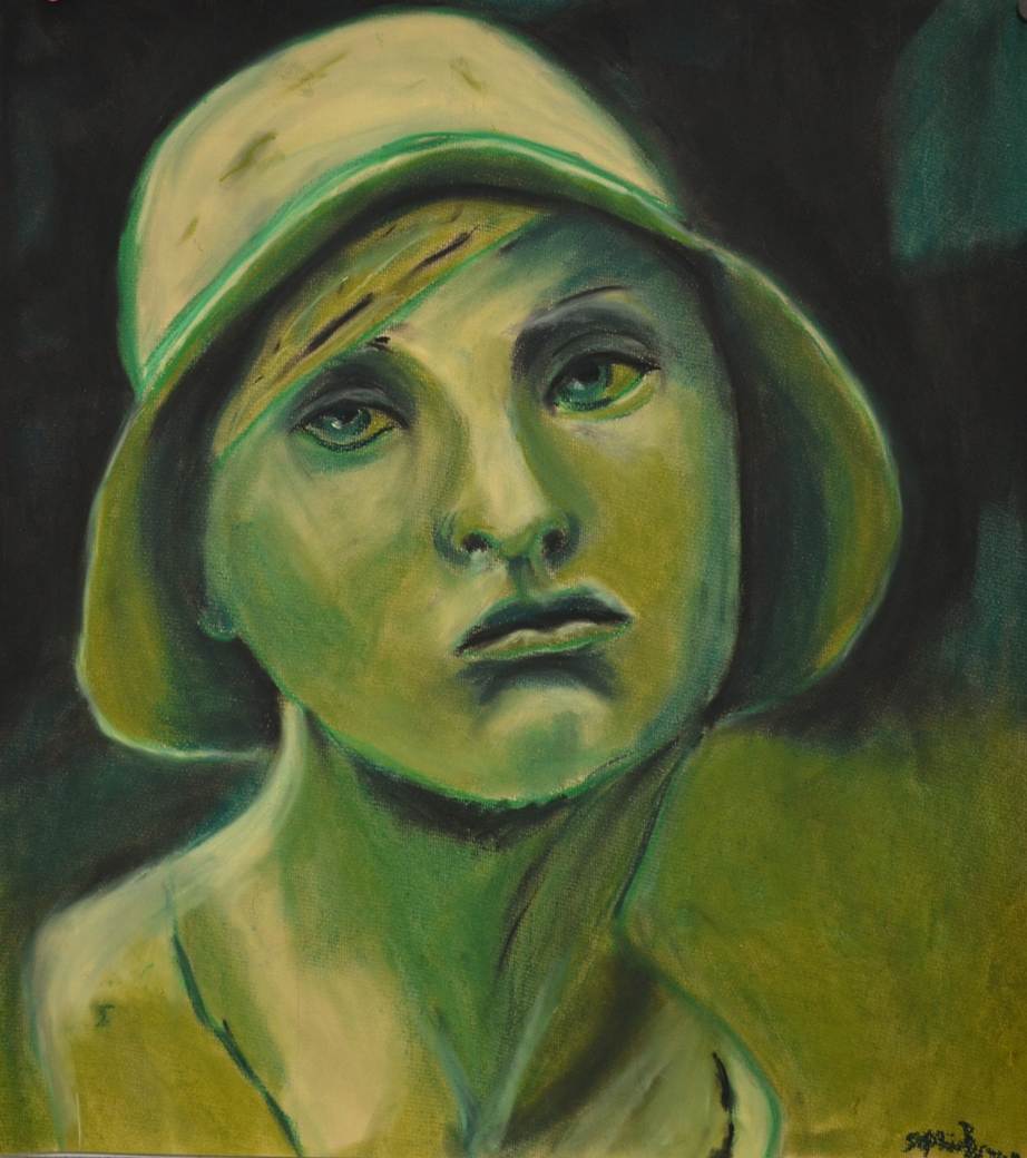 Girl With The Green Hat