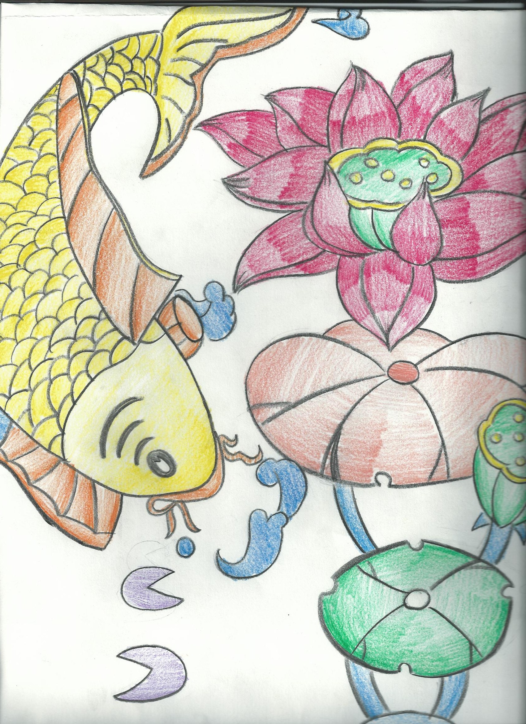 A Fish Among Flowers